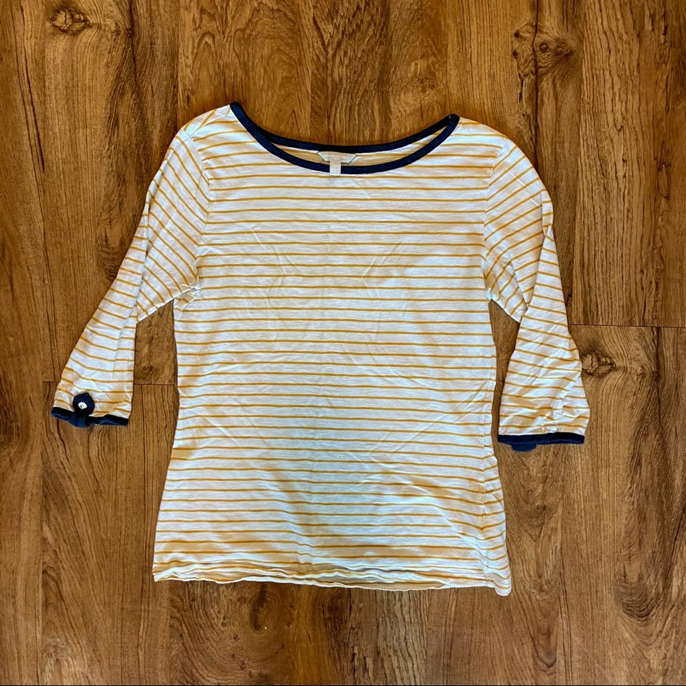 Banana Republic Striped Tee Blouse, Medium